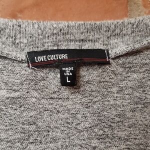 *donated* Love Culture Heather Gray Crewneck  Top
